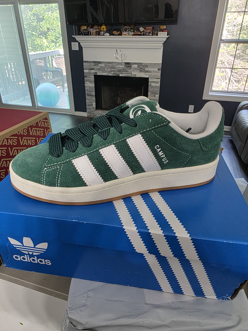 Adidas Campus Men’s Green Suede Sneakers